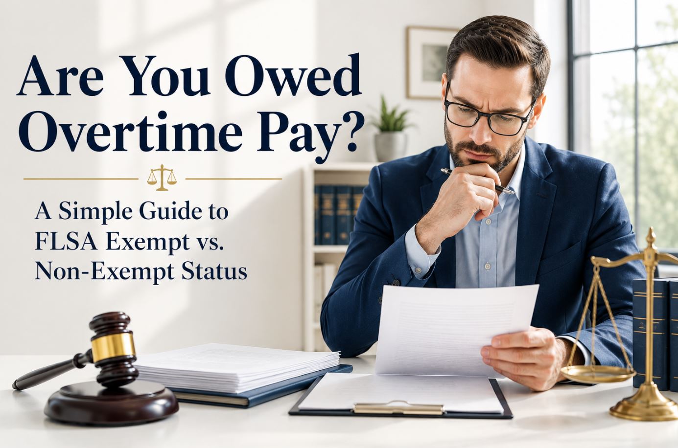 Are You Owed Overtime Pay? A Simple Guide to FLSA Exempt vs. Non-Exempt Status