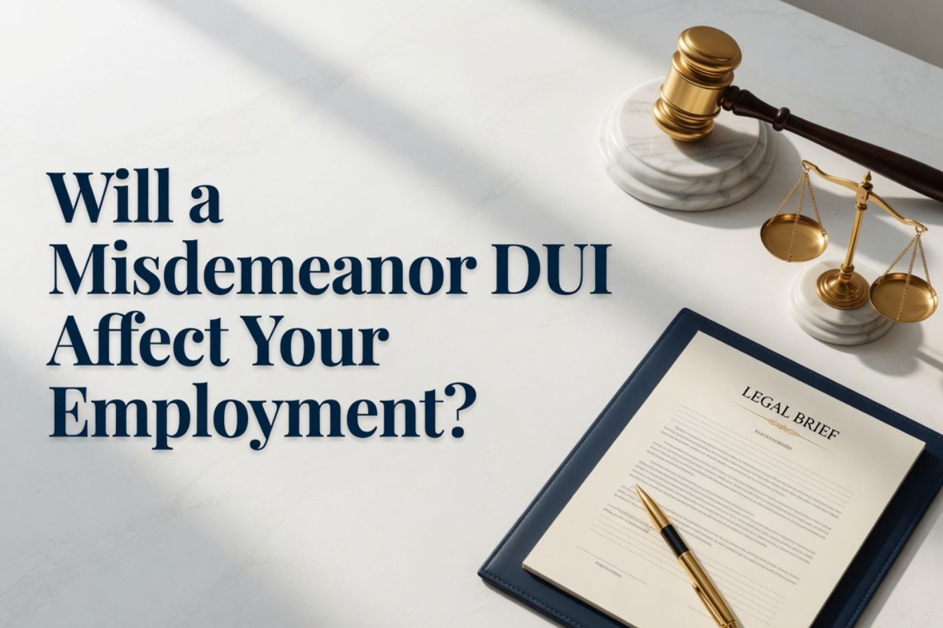 Will a Misdemeanor DUI Affect Your Employment?