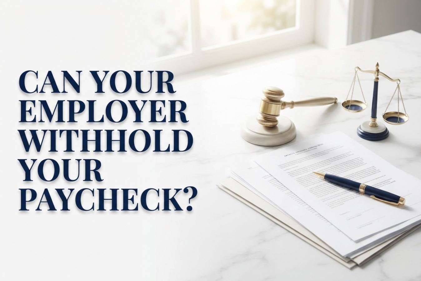 Can Your Employer Withhold Your Paycheck?