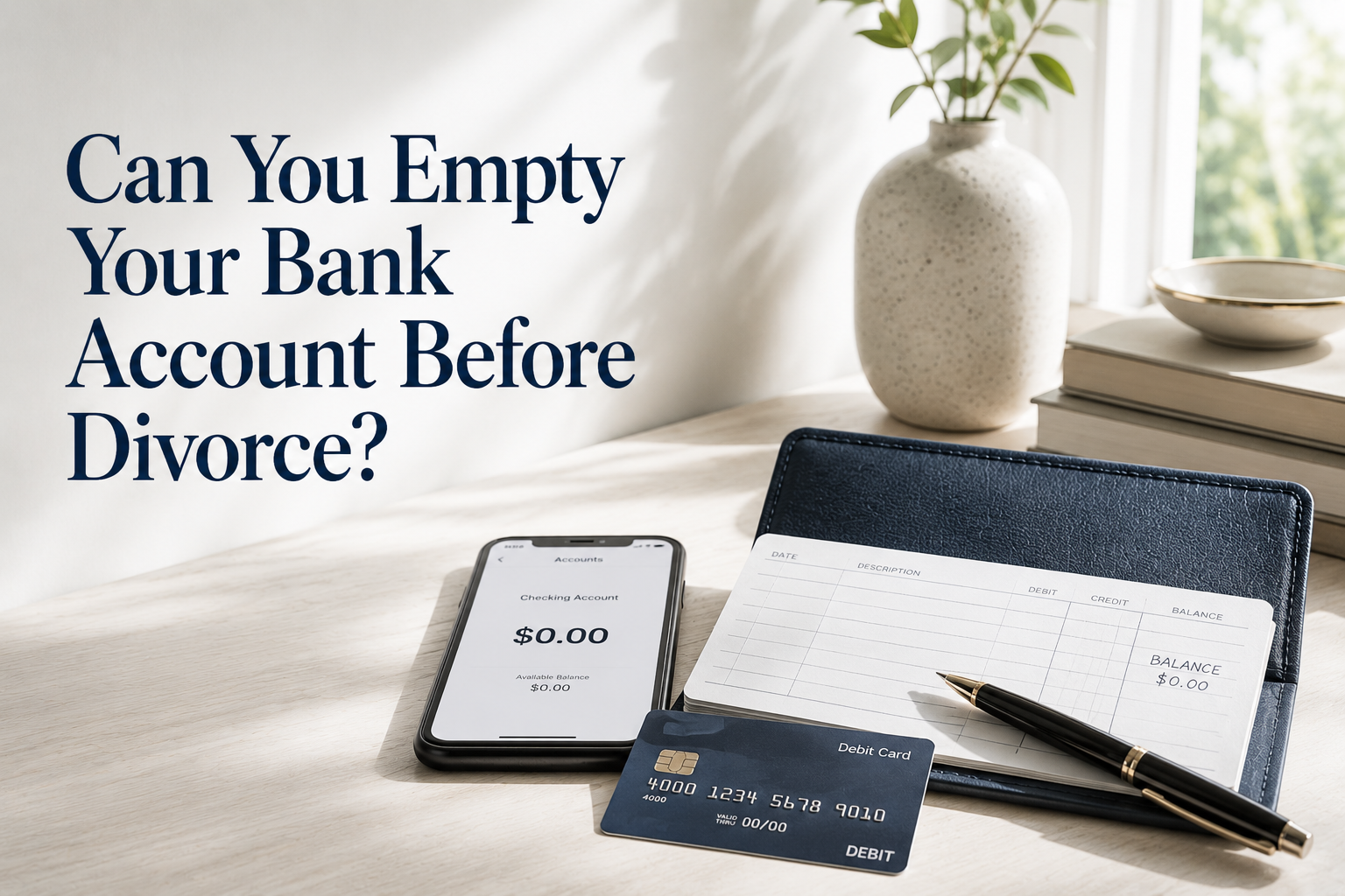 Can You Empty Your Bank Account Before Divorce?