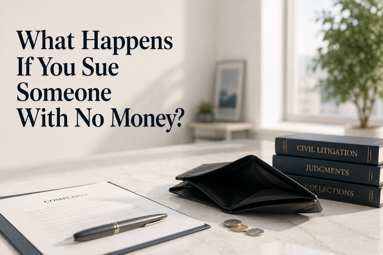 What Happens If You Sue Someone With No Money?